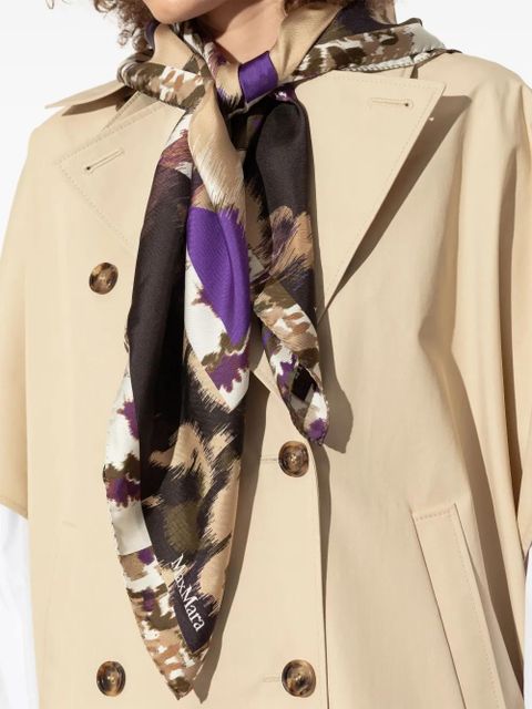 Max Mara Carre scarf - Neutrals