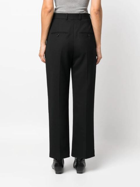 TOTEME double-pleated tailored trousers - Black