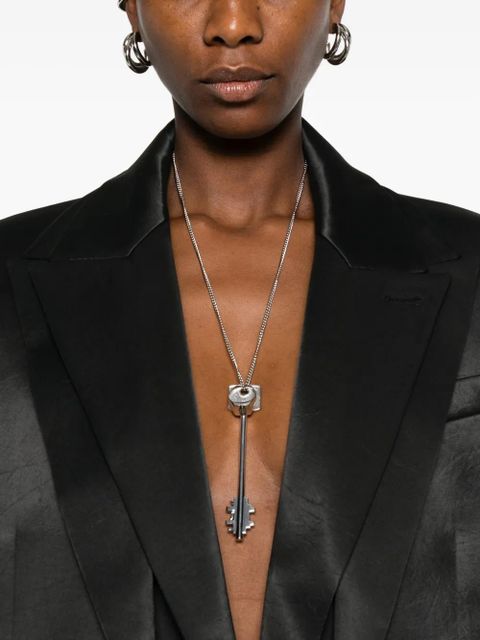 Jean Paul Gaultier sleeveless satin sleeveless blazer - Black