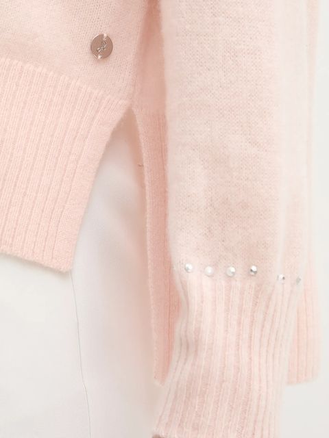 Joseph Ribkoff sweter kaszmirowy damski kolor różowy 253980