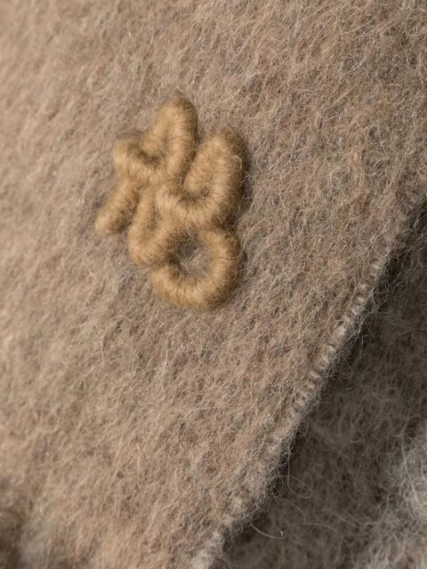 Ruslan Baginskiy logo-embroidered scarf - Brown - zdjęcie produktu nr 2