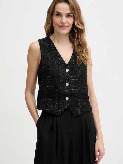 Morgan kamizelka kolor czarny jednorzędowa CLACK - zdjęcie produktu nr 1