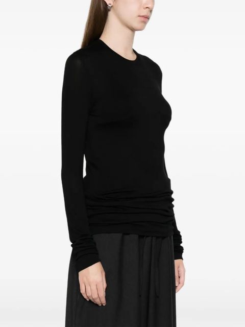 TOTEME long-sleeve T-shirt - Black