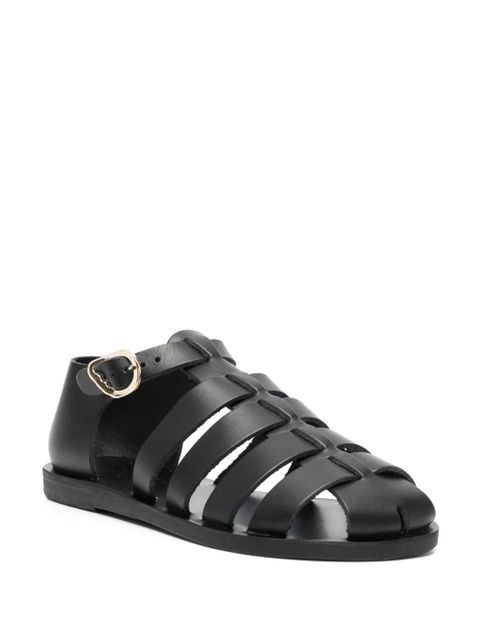 Ancient Greek Sandals Homeria leather sandals - Black