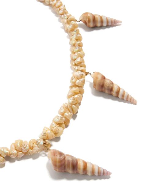 Valentino Garavani Jardin Aquatique shell necklace - Gold