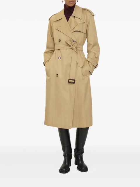 Burberry double-breasted belted trench coat - Neutrals