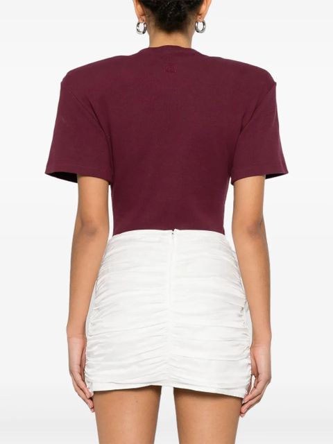 Magda Butrym fine-ribbed bodysuit - Red