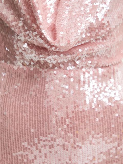 Bardot sukienka kolor różowy maxi rozkloszowana 59613DB2