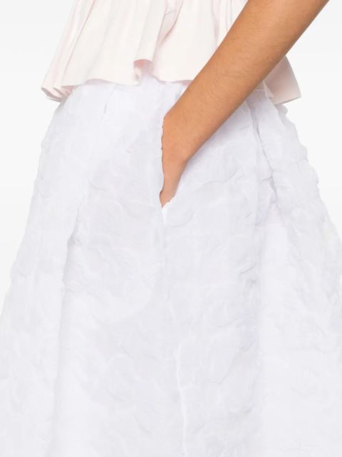 Cecilie Bahnsen white midi skirt