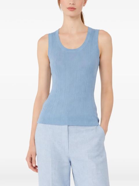 Weekend Max Mara ribbed tank top - Blue - zdjęcie produktu nr 2