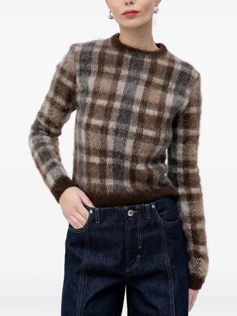 Nanushka checked sweater - Brown - zdjęcie produktu nr 1