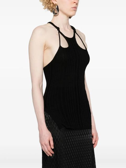 ISABEL MARANT Debra fine-ribbed tank top - Black