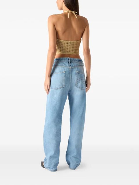 Missoni crochet halterneck top - Neutrals