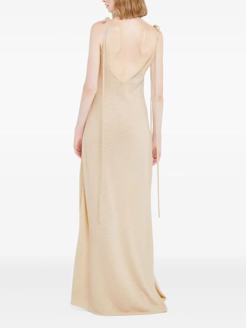 Alanui tie-strap finest maxi dress - Neutrals - zdjęcie produktu nr 2