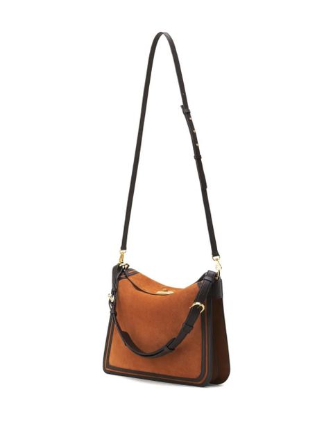 Lanvin Sac Compagnon suede shoulder bag - Brown - zdjęcie produktu nr 2