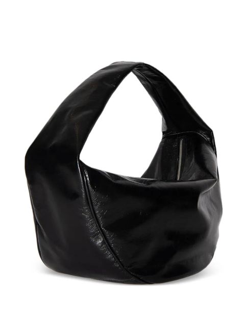 BY FAR maxi Cush creased leather shoulder bag - Black - zdjęcie produktu nr 2