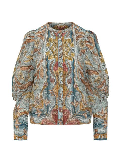 FARM Rio Mosaic Garden blouse - Blue - zdjęcie produktu nr 1