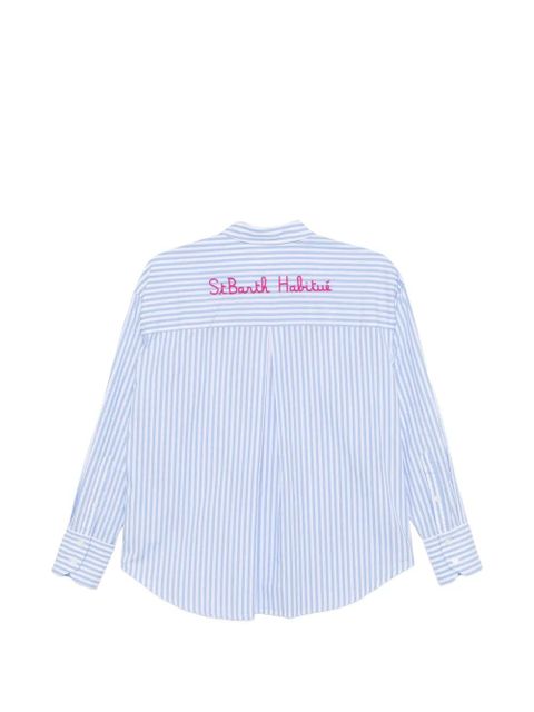 MC2 Saint Barth striped long-sleeve shirt - Blue - zdjęcie produktu nr 2