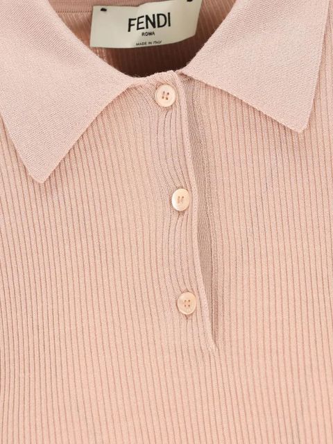 FENDI button-shirt short-sleeve polo shirt - Pink