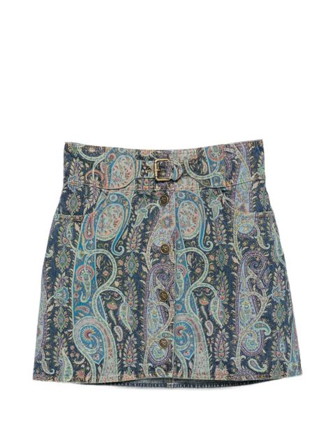 ETRO button-fastening short skirt - Blue - zdjęcie produktu nr 1