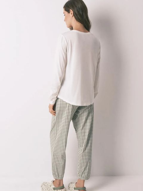 women'secret piżama bawełniana damska kolor biały bawełniana 3132136 - zdjęcie produktu nr 2