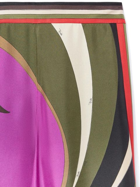 PUCCI printed silk trousers - Purple