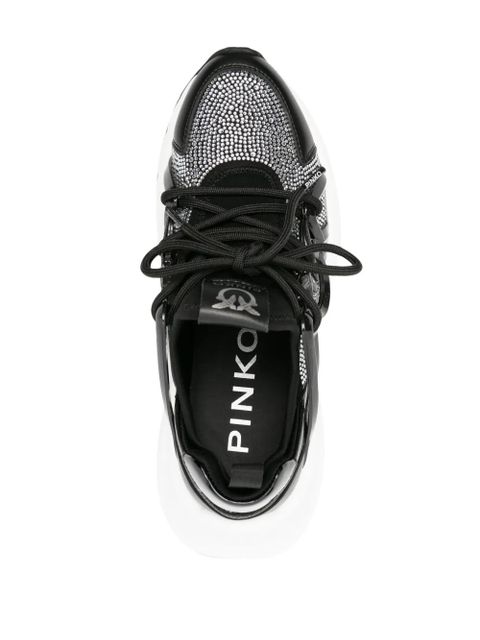 PINKO Love Birds-detail chunky sneakers - Black
