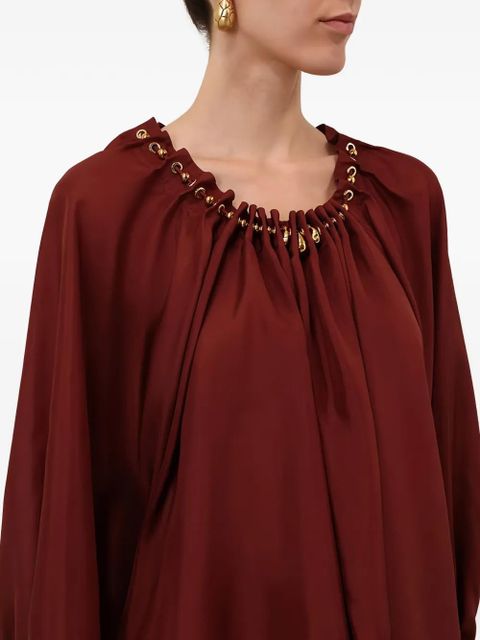 ZIMMERMANN Aster gathered bead blouse