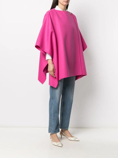 Valentino Garavani draped button cape - Pink