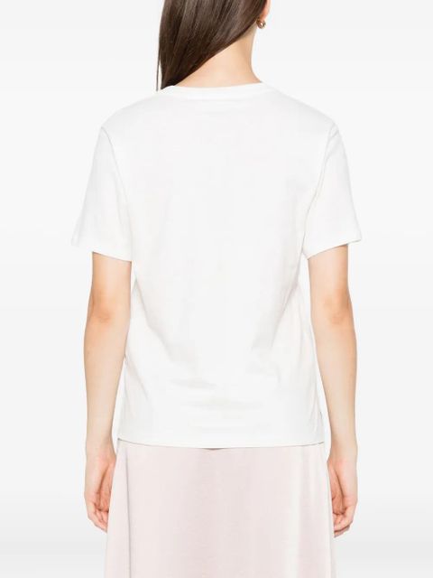 Weekend Max Mara logo-embroidered cotton T-shirt - White