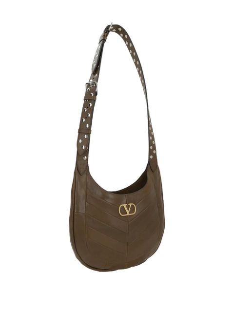 Valentino Garavani small logo-plaque shoulder bag - Green - zdjęcie produktu nr 2