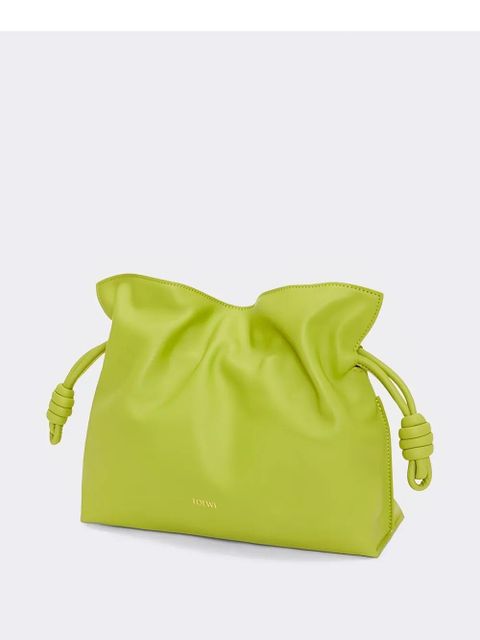 LOEWE Flamenco drawstring clutch bag - Green - zdjęcie produktu nr 2