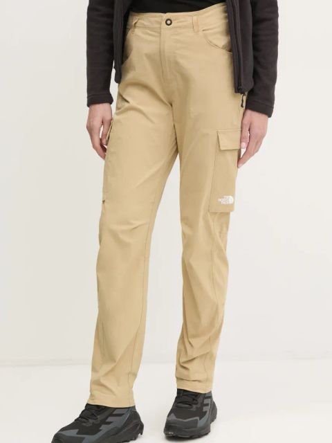 The North Face spodnie outdoorowe Exploration kolor zielony NF0A8BGHLK51