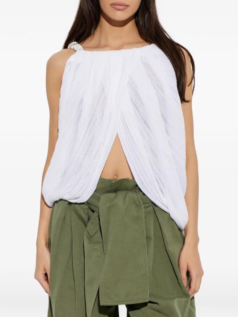 Balmain bead-embellished blouse - White