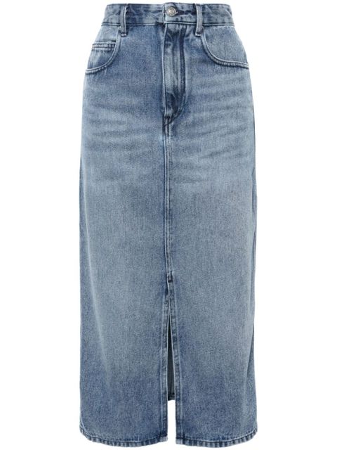 ISABEL MARANT Tilauria stonewashed denim skirt - Blue - zdjęcie produktu nr 1