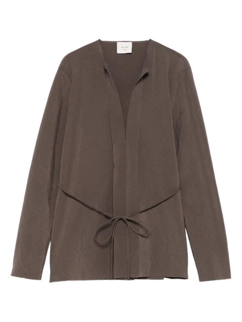 Alysi tie-fastening top - Grey - zdjęcie produktu nr 1