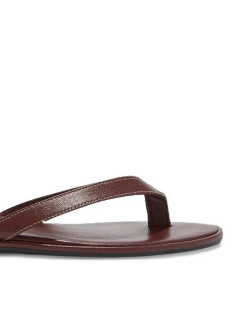 Aeyde Melody leather flip-flops - Brown - zdjęcie produktu nr 2