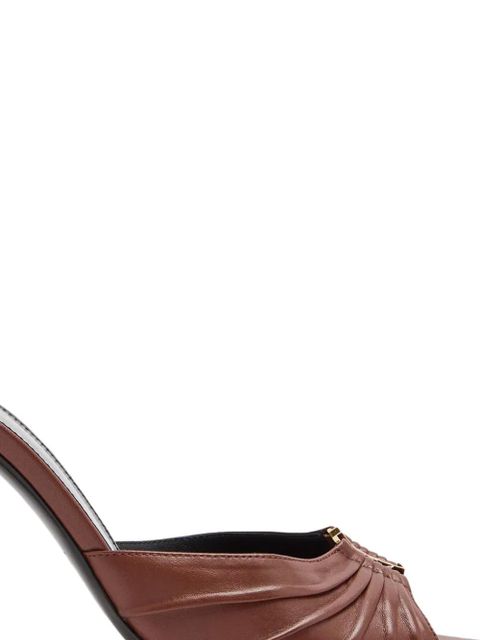 Saint Laurent Babylone leather mules - Brown - zdjęcie produktu nr 2