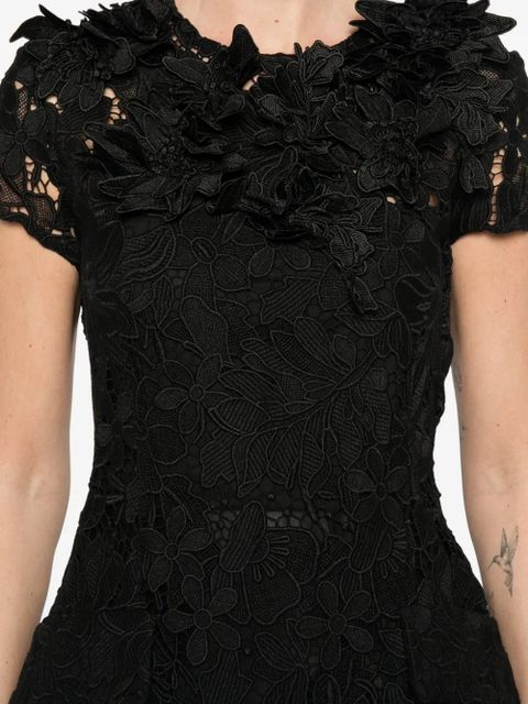 Sportmax macrame mini dress - Black