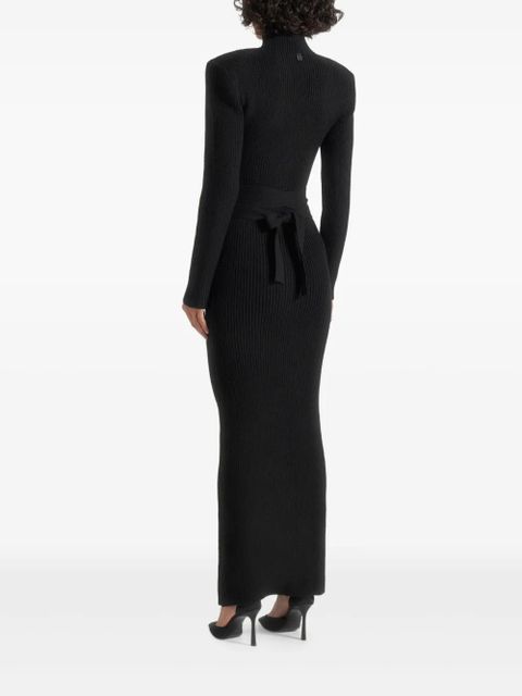 Manière De Voir Hana tie-waist maxi dress - Black