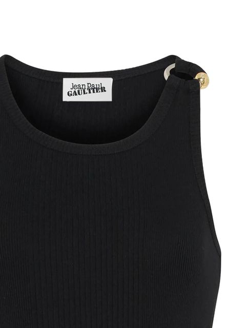 Jean Paul Gaultier ribbed cotton top - Black - zdjęcie produktu nr 2
