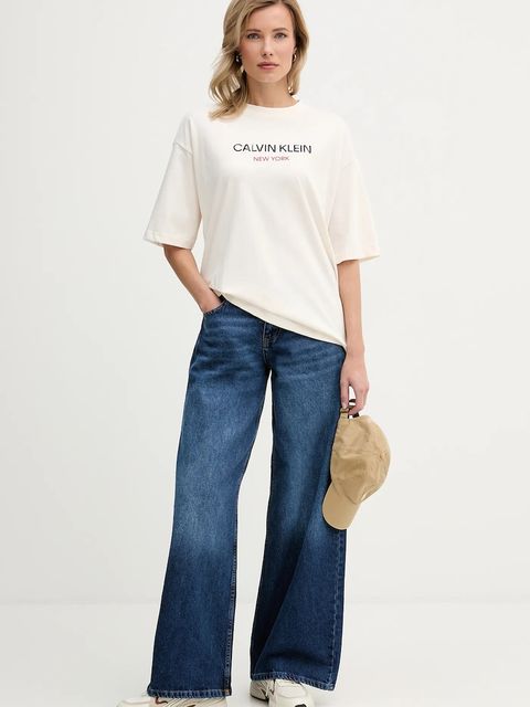 Calvin Klein Jeans t-shirt bawełniany - zdjęcie produktu nr 2