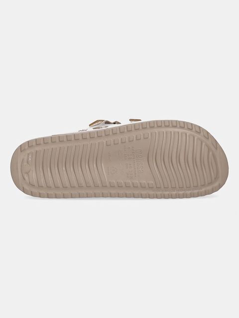 Melissa klapki MELISSA COZY STRIPES AD damskie kolor beżowy M 35943 BC940