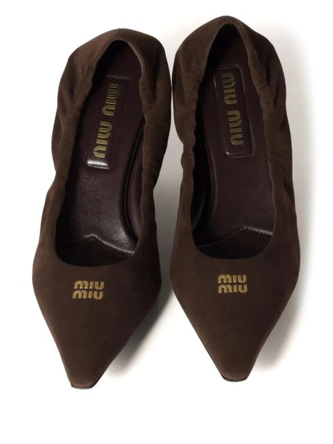Miu Miu suede pumps - Brown