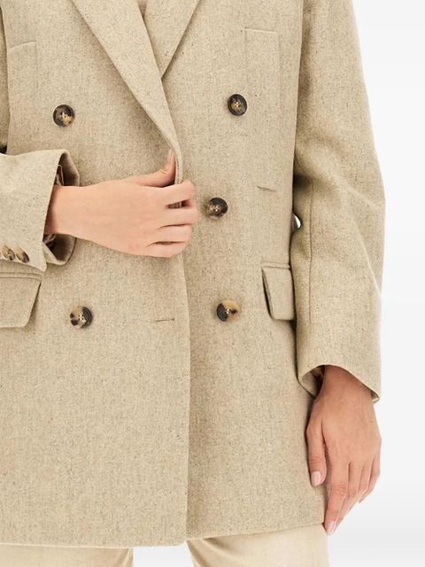 ISABEL MARANT Floyd double-breasted coat - Neutrals