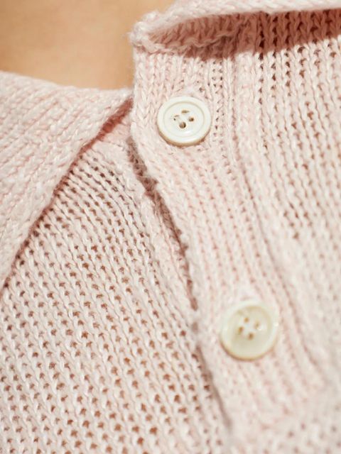 Maison Margiela linen polo top - Neutrals