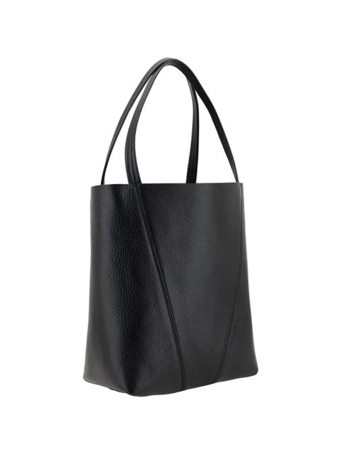 Chloé Spin pebbled-leather tote bag - Black