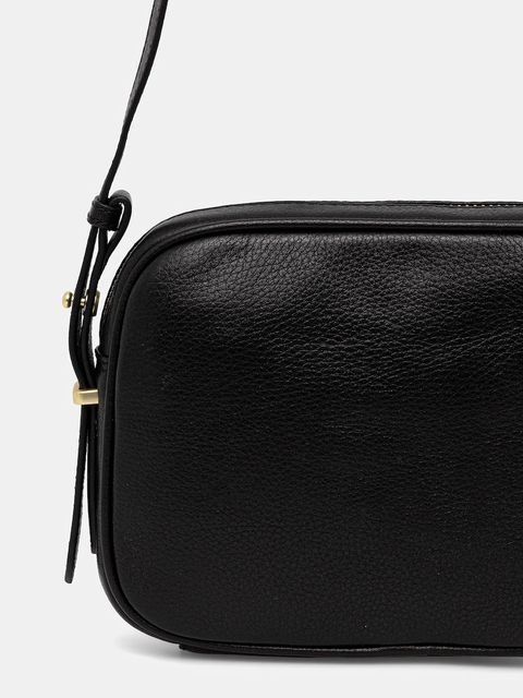 Barbour torebka skórzana kolor czarny LBA0492 - zdjęcie produktu nr 2