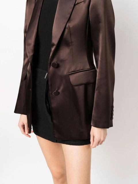 Alexander McQueen single-breasted tailored blazer - Brown