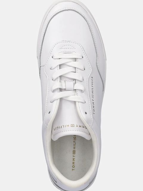 Tommy Hilfiger sneakersy skórzane CASUAL CUPSOLE SNEAKER damskie kolor biały FW0FW08689